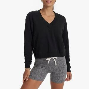 Vuori Black Sedona V-neck Sweater